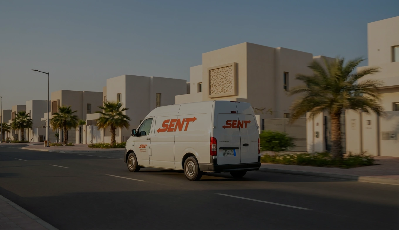 مركبة سنت لتوصيل طلبات المتاجر